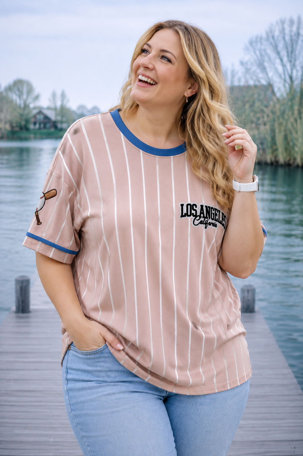 PS TOP 'BASEBALL' | BEIGE