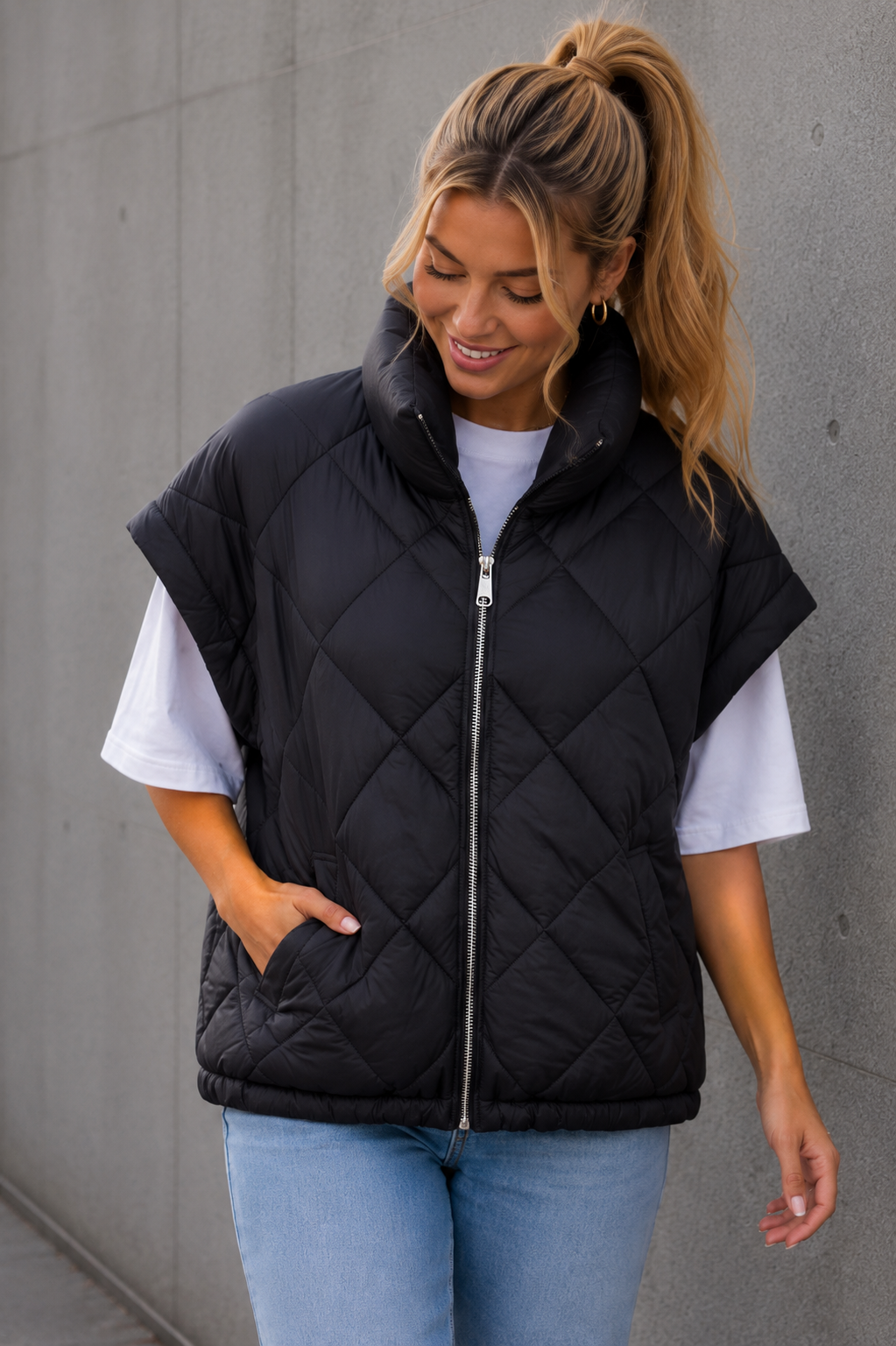 BODYWARMER 'MOUW' | ZWART