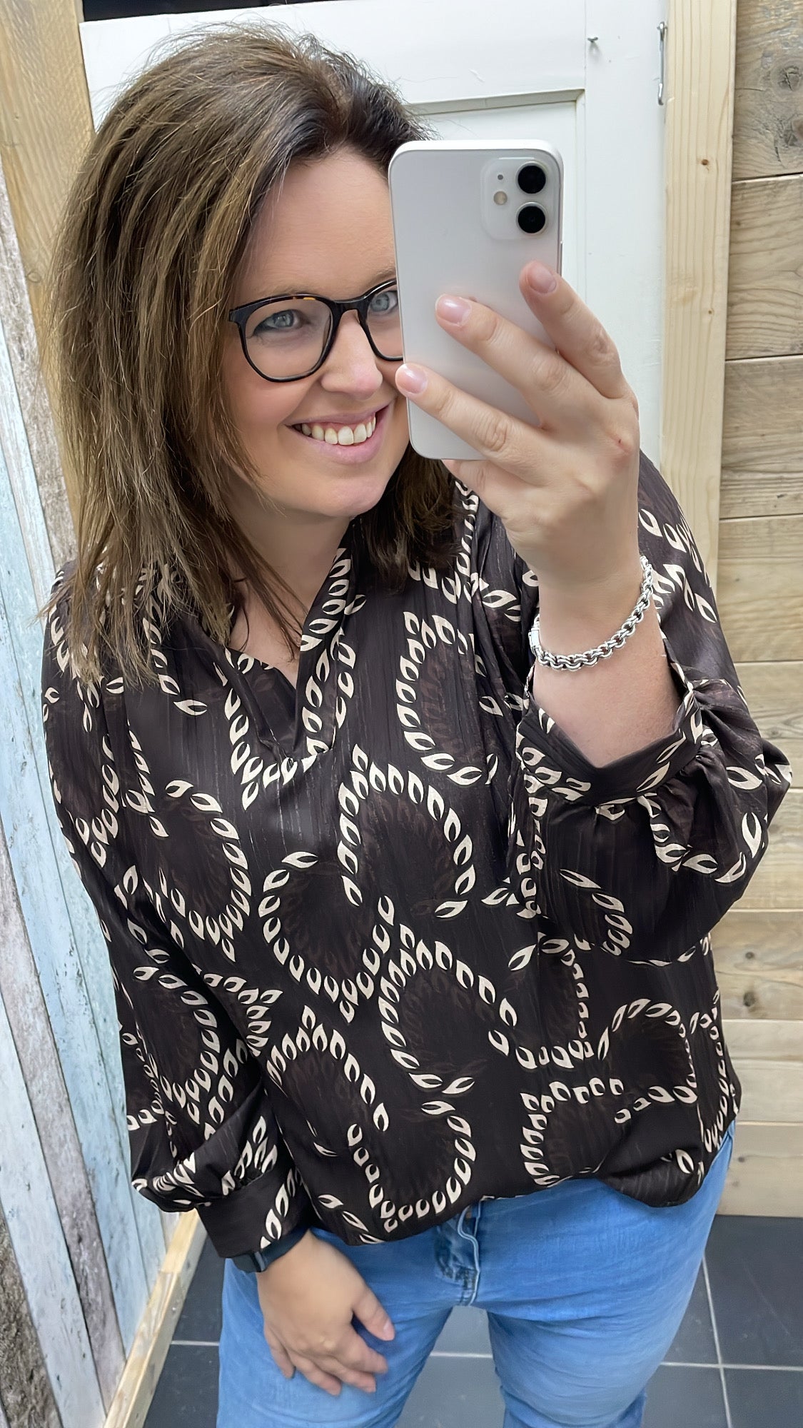 BLOUSE 'GREET' | DONKERBRUIN