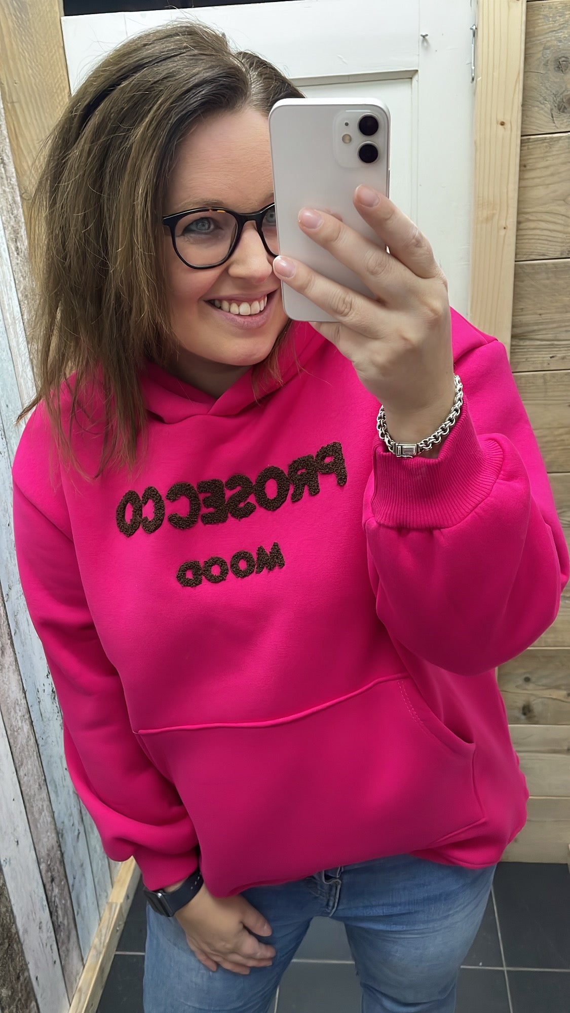 PS HOODIE 'PROSECCO’ | FUCHSIA