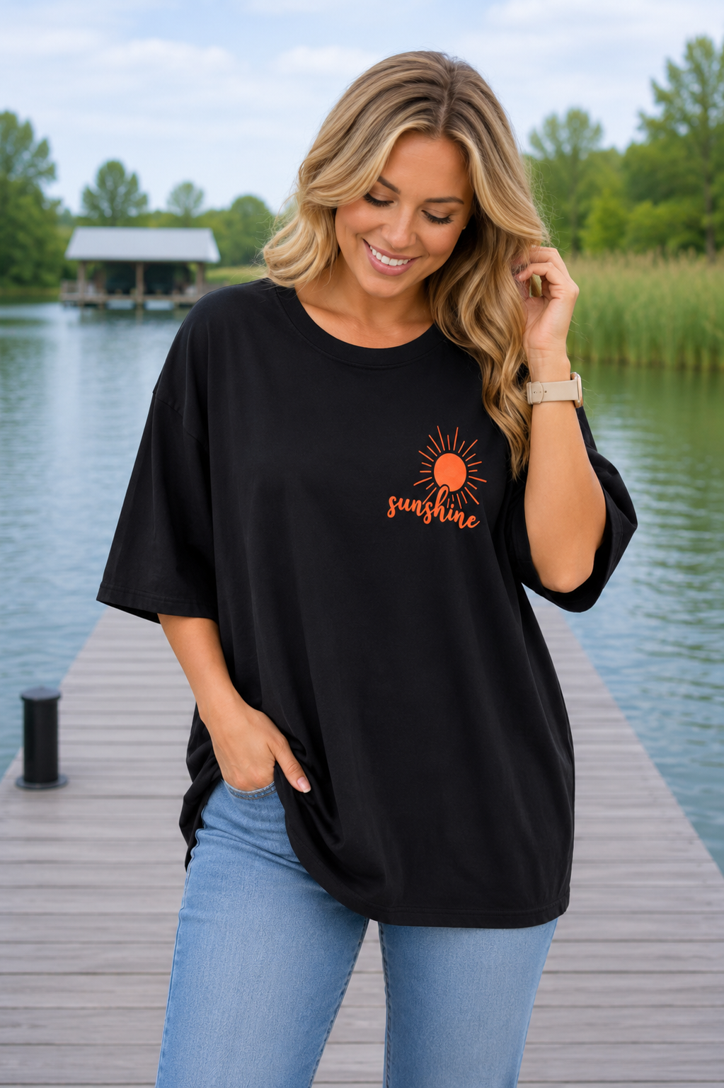 PS T-SHIRT 'SUNSHINE’ | ORANJE