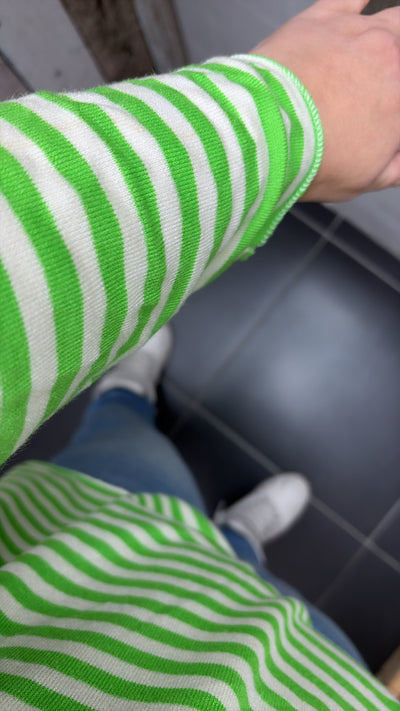 PS TOP 'STREPEN' | GUCCI GROEN