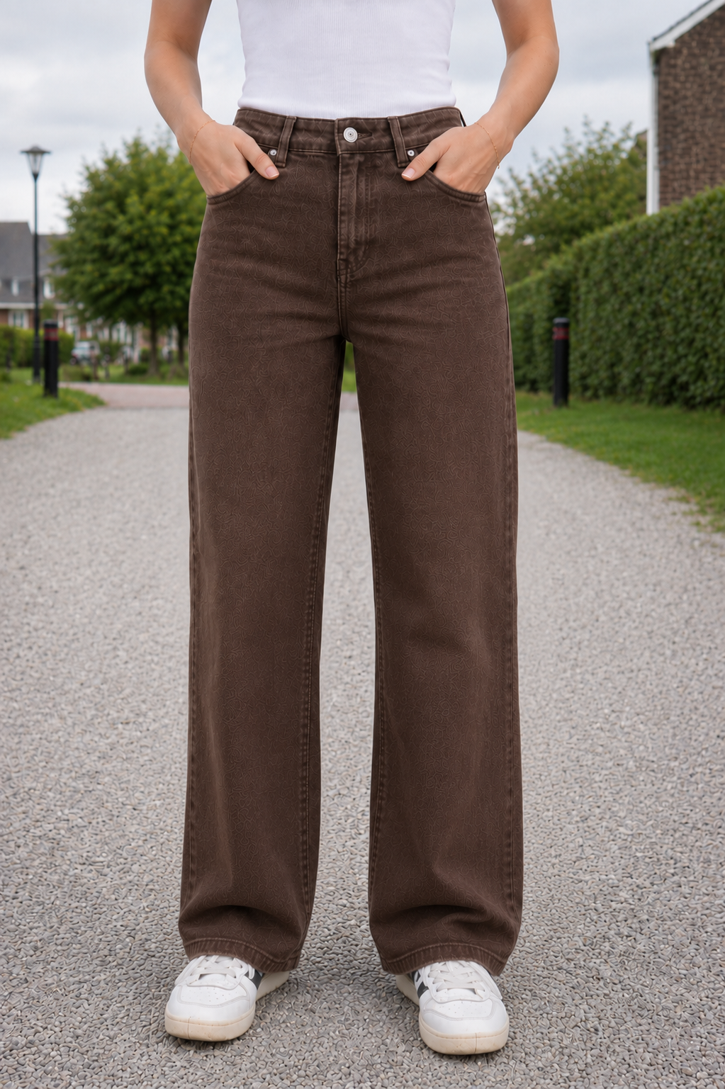 GOODIES 'WIDE LEG' | CHOCO (DJ2498-16)