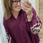 PS BLOUSE ‘BORDUURSEL TOUW’ | BORDEAUX