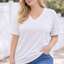 PS T-SHIRT ‘BASIC V-HALS | WIT