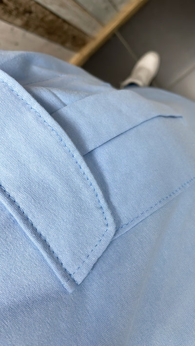 PS T-SHIRT ‘POCKET' | BLAUW