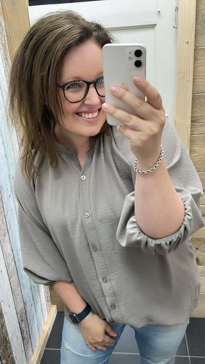 PS BLOUSE ‘3/4 MOUW’ | TAUPE
