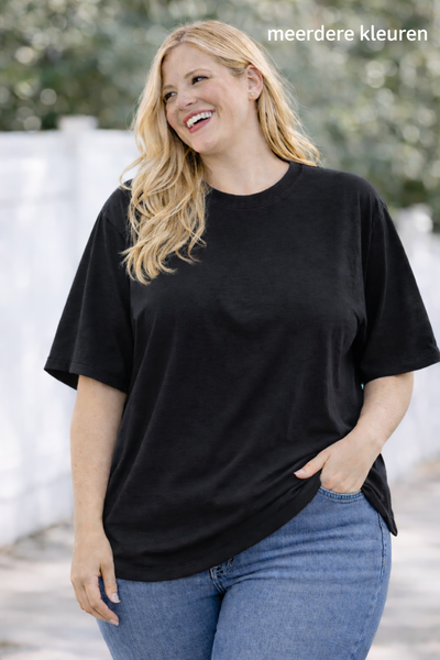 PS T-SHIRT ‘BASIC' | ZWART