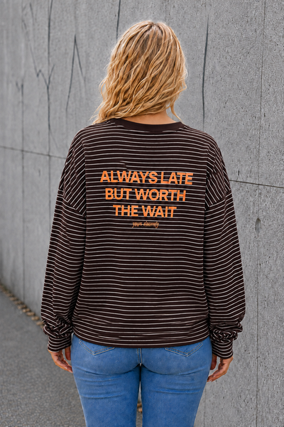 LONGSLEEVE 'ALWAYS LATE' | BRUIN