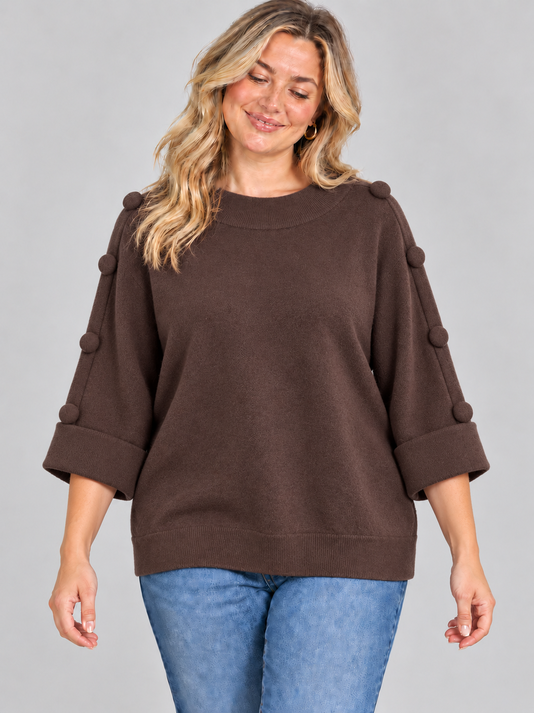 PS TRUI '3/4 KNOPEN' | BRUIN