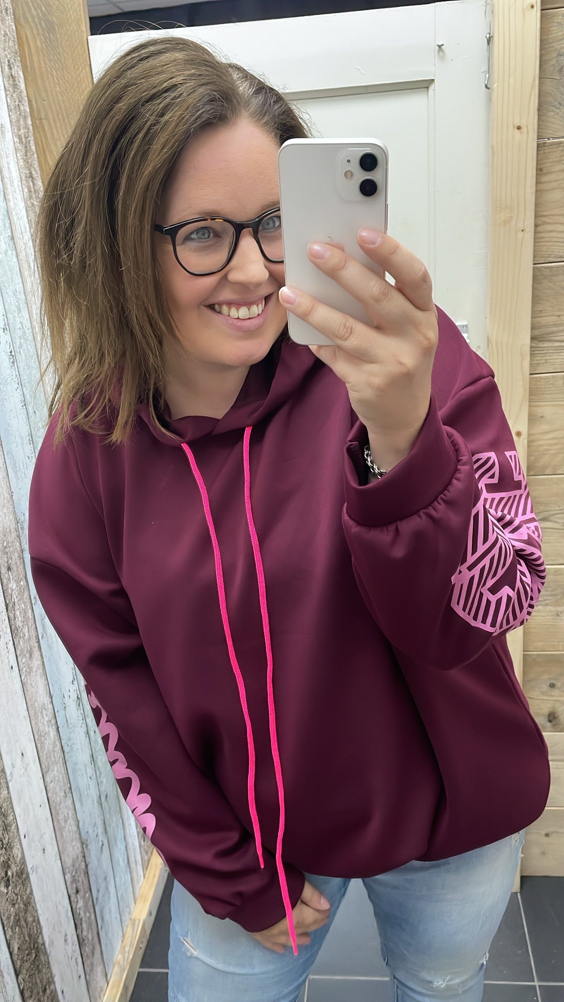 PS SWEATER 'ICONIC' | BORDEAUX