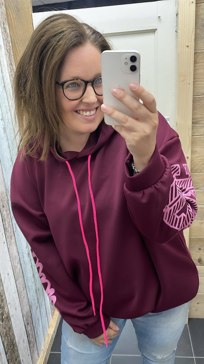 PS SWEATER 'ICONIC' | BORDEAUX