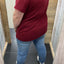 PS T-SHIRT ‘BASIC’ | BORDEAUX
