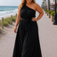 PS JURK 'ONE SHOULDER' | ZWART