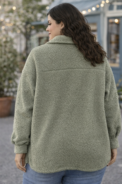 PS VEST 'ZACHT TEDDY' | ARMY