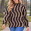 PS TOP 'GESMOKTE COLL' | ZWART