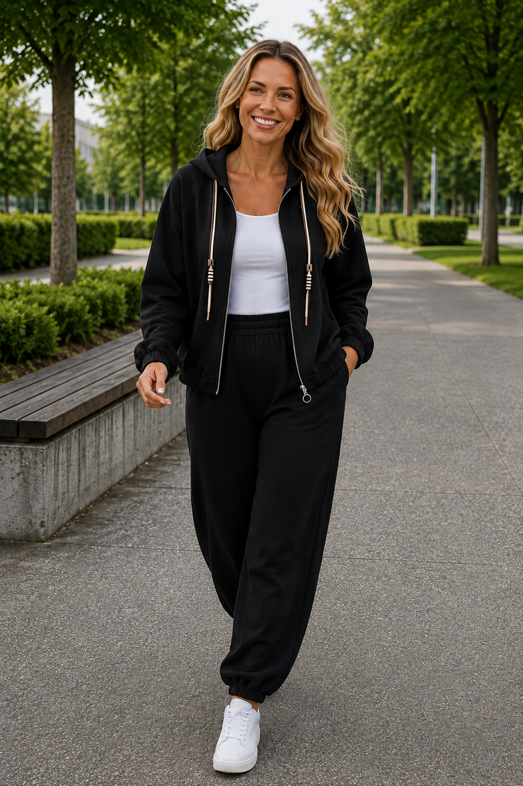 PS JOGGINGPAK 'KOORDJE' | ZWART