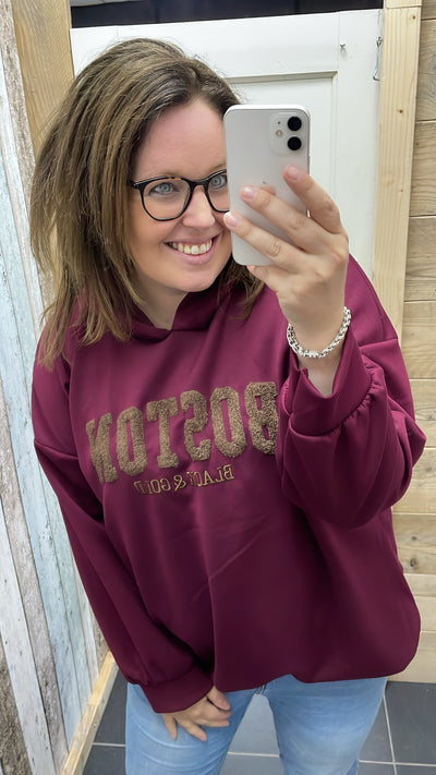 PS SWEATER ‘BOSTON’ | BORDEAUX