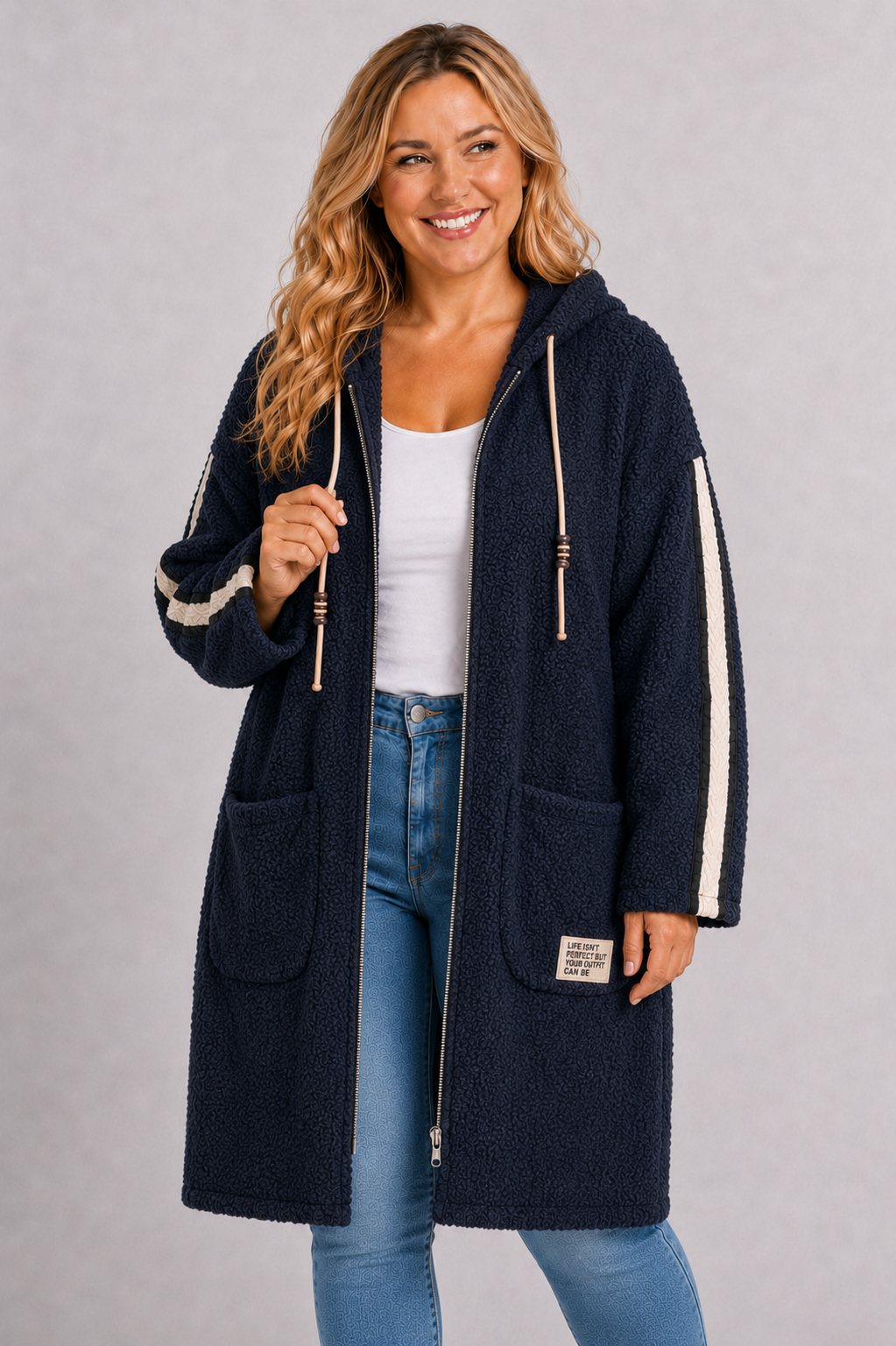 PS BOUCLÉ JAS | NAVY
