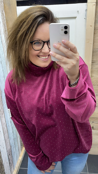 PS TOP 'COLL EMBLEEM' | MAGENTA