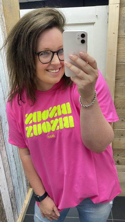 PS T-SHIRT ‘BISOUS’ | FUCHSIA