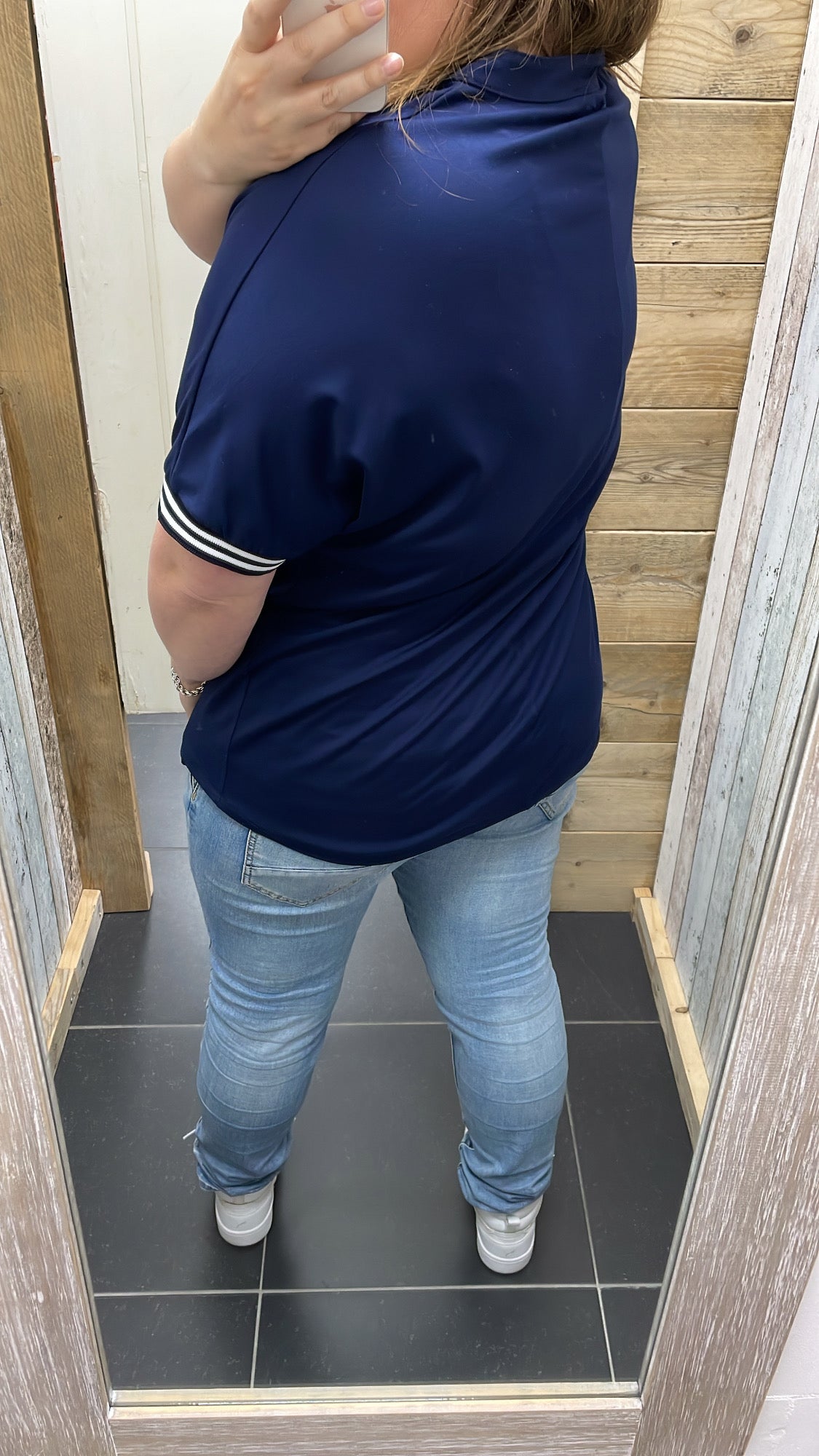 PS TOP 'V-HALS BIES' | NAVY
