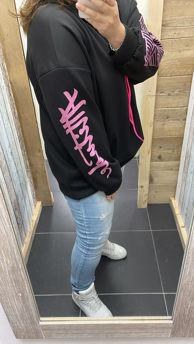 PS SWEATER 'ICONIC' | ZWART