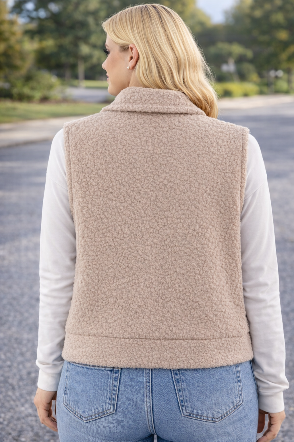 TEDDY GILET | BEIGE