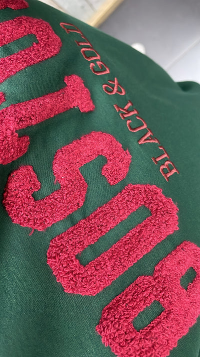 PS SWEATER ‘BOSTON’ | DONKERGROEN