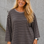 PS LONGSLEEVE 'STREPEN' | ZWART