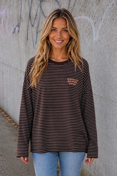 LONGSLEEVE 'ALWAYS LATE' | BRUIN