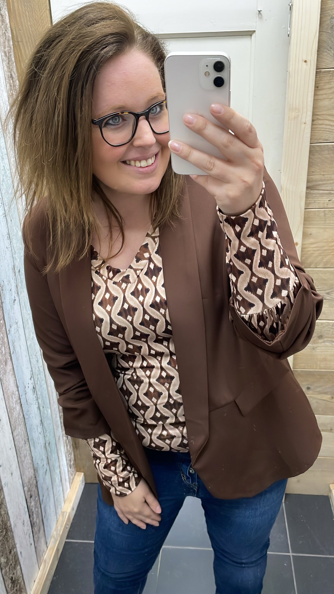 BLOUSE 'LIV' | DONKERBRUIN