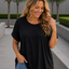 PS TOP ‘STUDS' | ZWART
