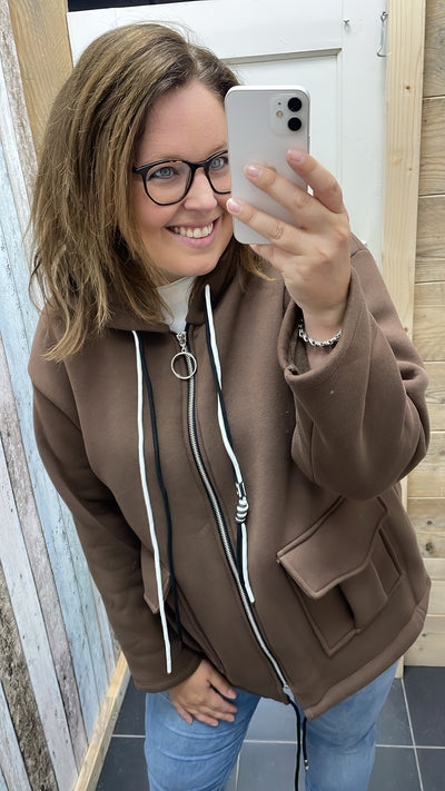 PS VEST 'KOORD' | BRUIN