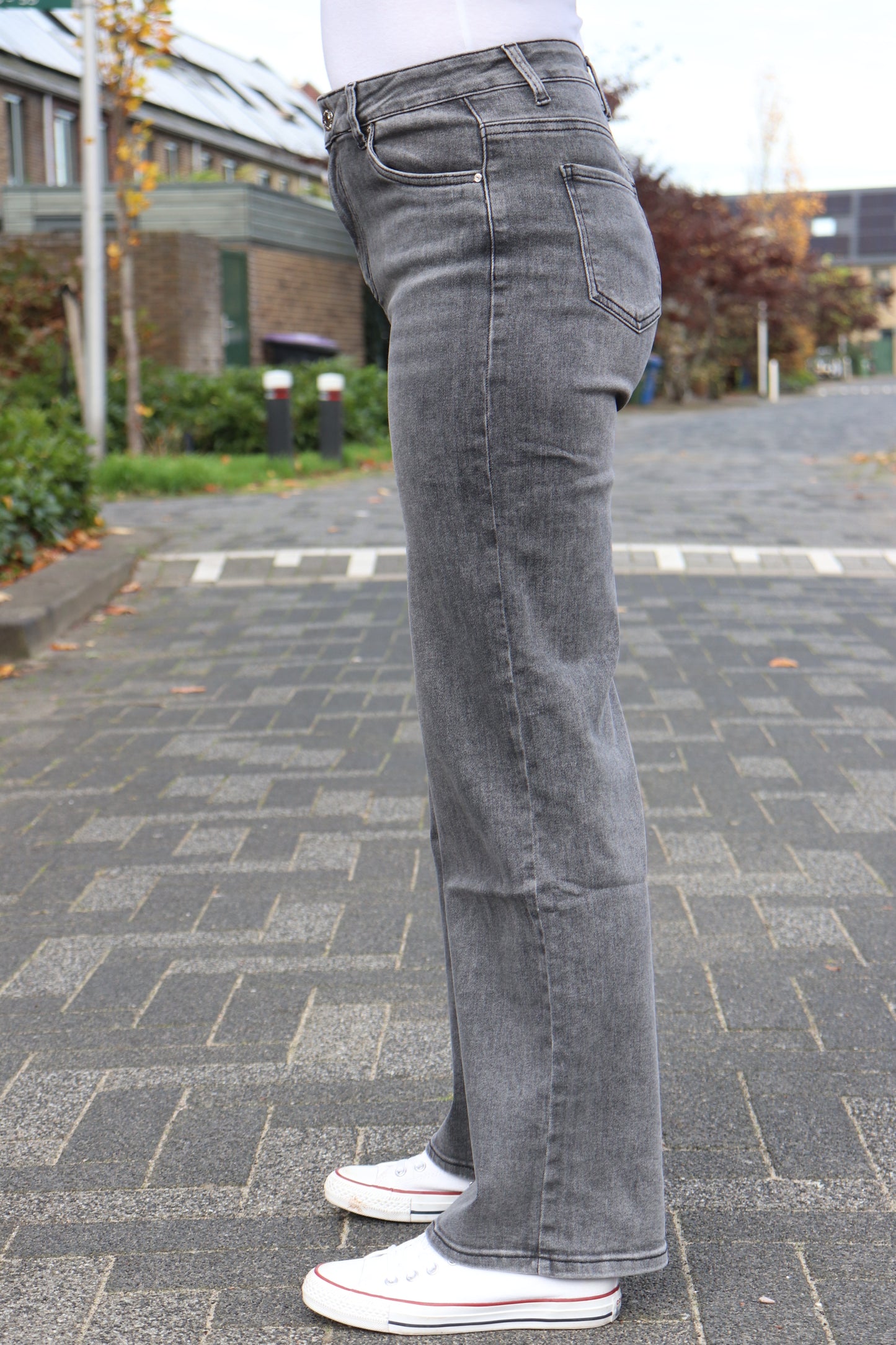 GOODIES 'WIDE LEG' | DONKERGRIJS