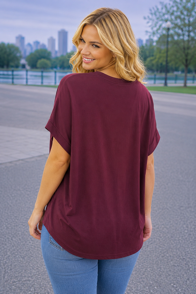 PS TOP ‘STUDS' | BORDEAUX