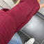 BLOUSE 'TROMPETMOUW' | BORDEAUX