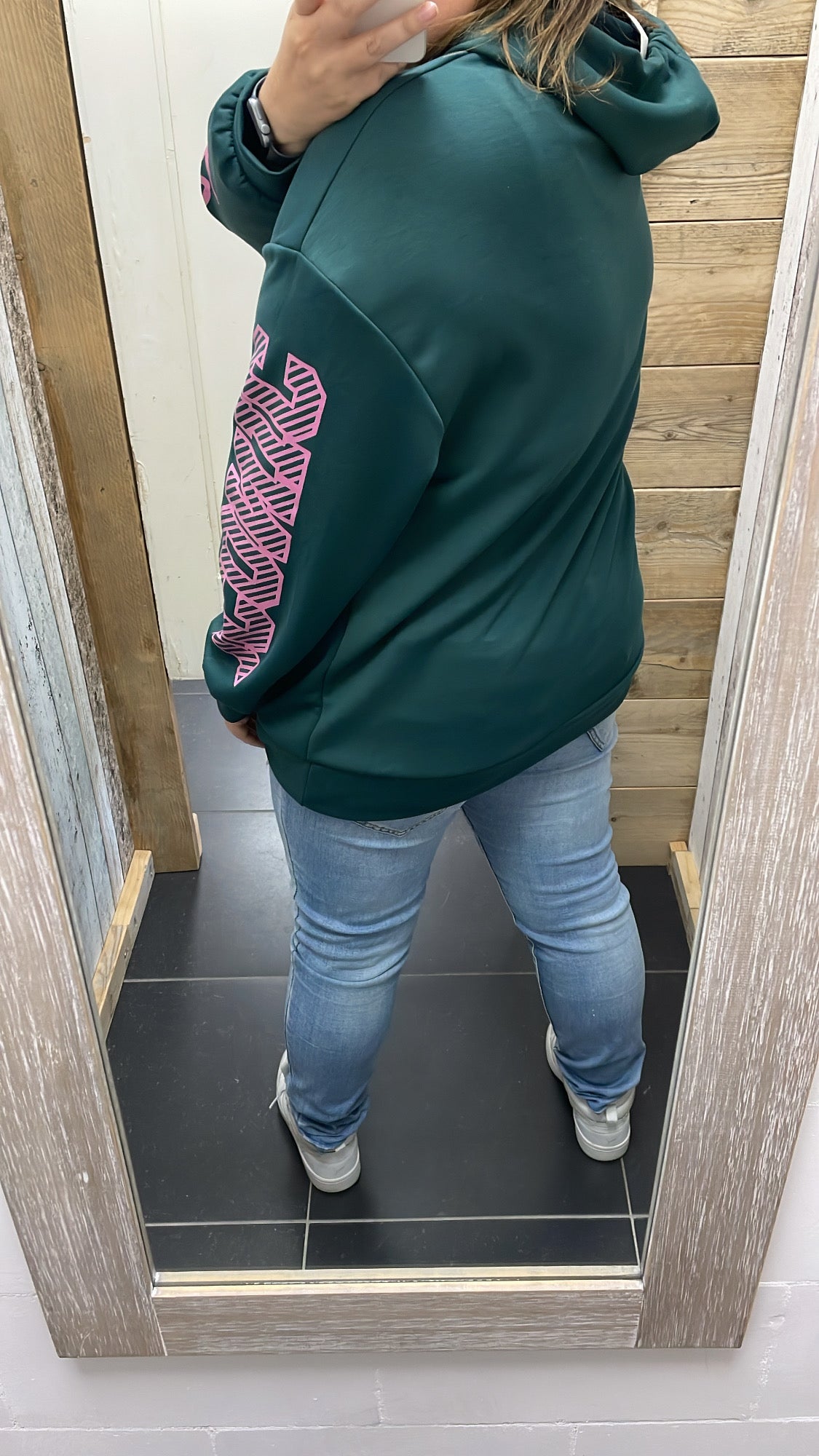 PS SWEATER 'ICONIC' | DONKERGROEN