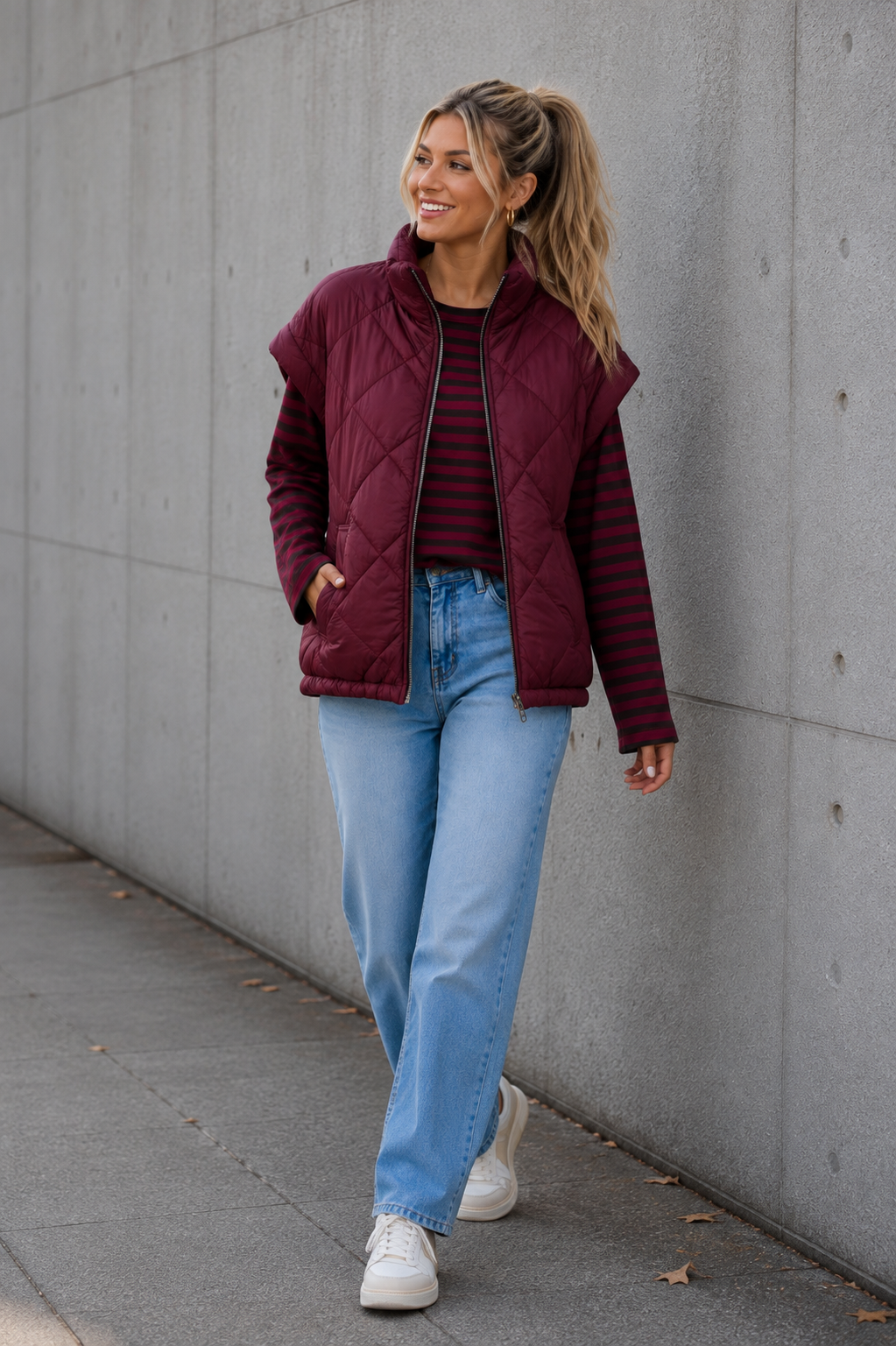 BODYWARMER 'MOUW' | BORDEAUX
