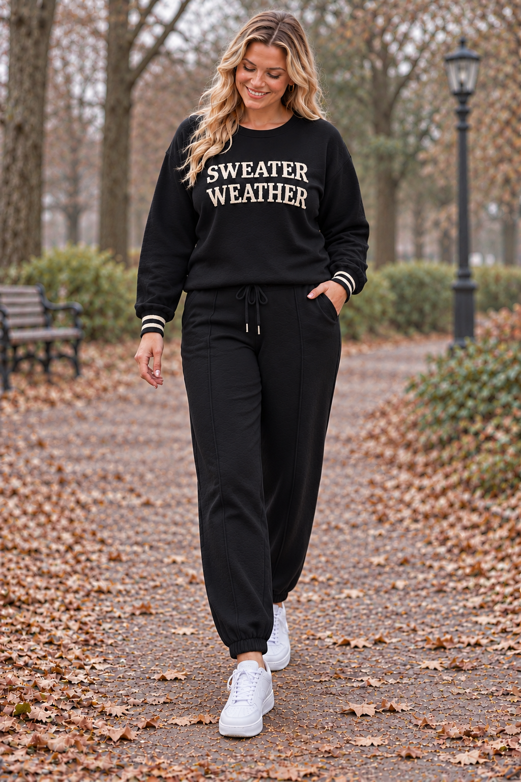 PS COMFY PAK 'SWEATER WEATHER ELASTIEK' | ZWART