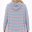 PS HOODIE 'STREPEN' | BLAUW