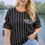 PS TOP 'BASEBALL' | ZWART