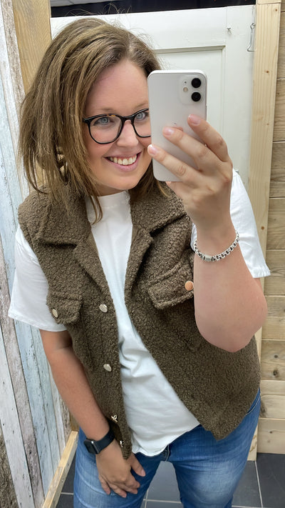 TEDDY GILET | BRUIN