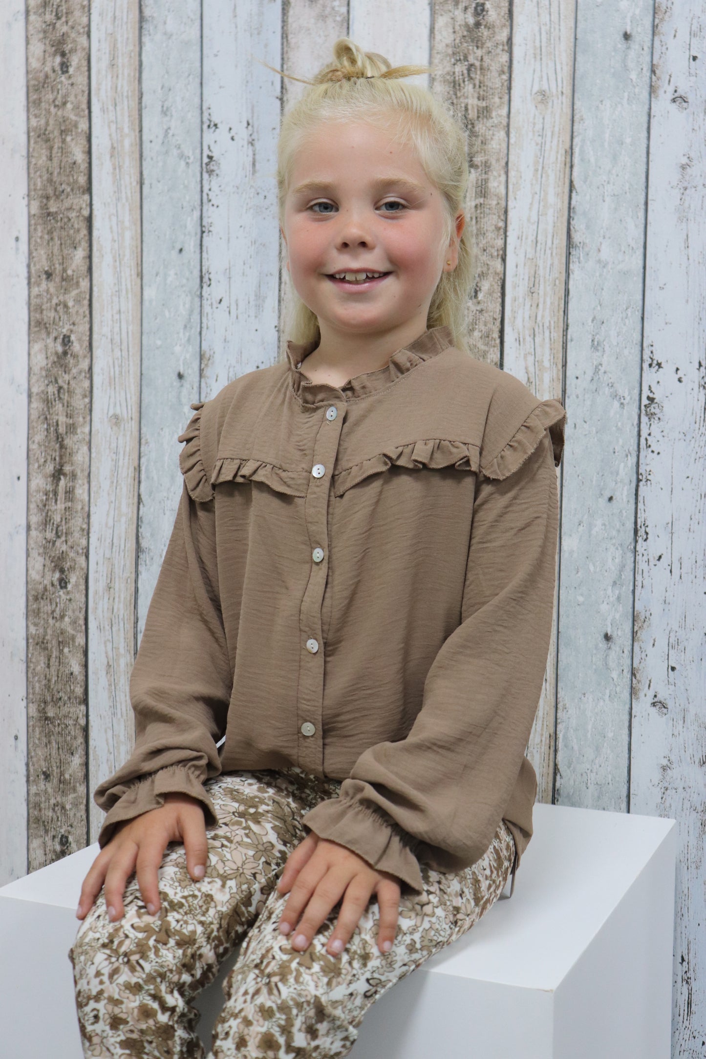 KIDS BLOUSE 'ROEZEL' | BRUIN