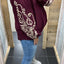 PS BLOUSE ‘BORDUURSEL TOUW’ | BORDEAUX