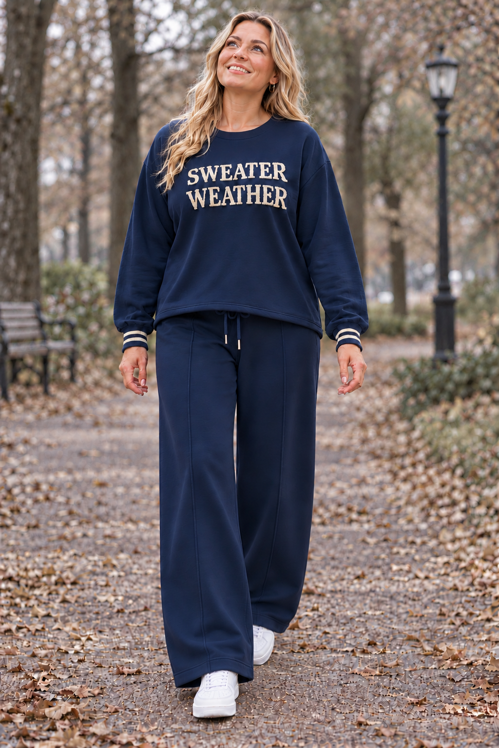 PS COMFY PAK 'SWEATER WEATHER WIDELEG' | NAVY