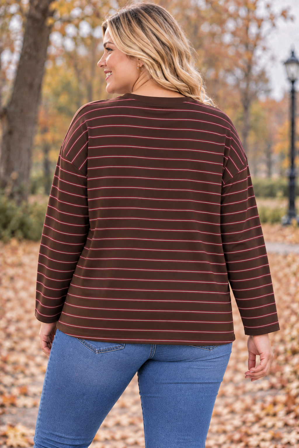 PS TOP 'AUTUMN STREPEN' | BORDEAUX