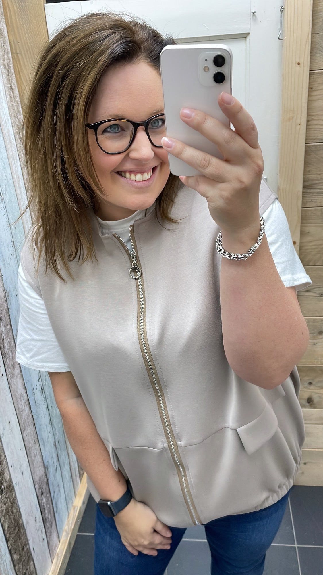 PS GILET 'SOFT' | TAUPE