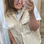 PS GILET 'TEDDY' | BEIGE