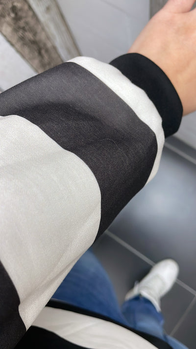 PS TRUI 'STREPEN ZIPPER' | ZWART